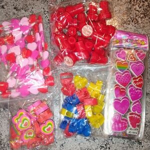 Colorful Heart Party Supplies Set